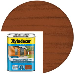 Xyladecor Holzlasur Holzschutz-Lasur Plus, 0,75l, außen, teak, seidenmatt