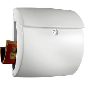 Produktbild für Briefkasten Burg-Wächter Kiel 886 W, weiß, aus Kunststoff
