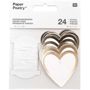 Produktbild für Hängeetiketten Rico-Design Paper Poetry, 5 x 5 cm