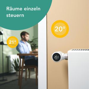 Produktbild für Heizkörperthermostat tado X, App-fähig