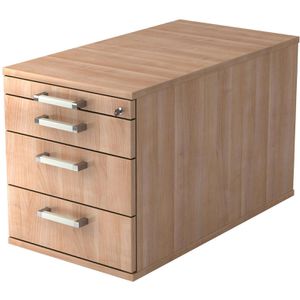 Produktbild für Rollcontainer Hammerbacher R-Serie, aus Holz, nussbaum