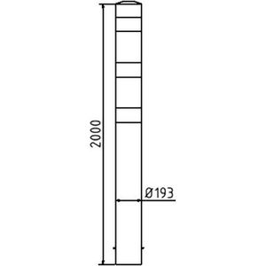 Produktbild für Rammschutzpoller Schake 40192B, für Außenbereich