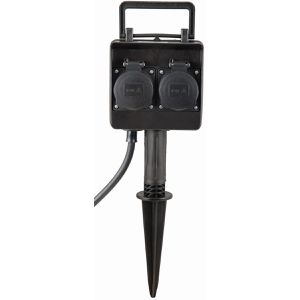 Produktbild für Gartensteckdose Heitronic Dubai, mit Erdspieß