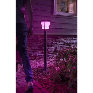 Produktbild für Wegeleuchte Philips-Hue Econic, schwarz, mit 230 V Netzstrom