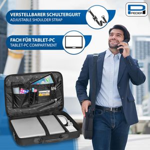 Produktbild für Laptoptasche Pedea Trendline, 66067011, schwarz