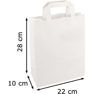 Produktbild für Papiertüten Papstar 86454, weiß