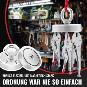 Produktbild für Hakenmagnet Poppstar Ösenmagnet, Neodym, extra stark