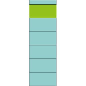 Rückenschilder Grüner-Balken blau