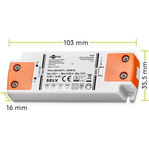 Produktbild für LED-Trafo Goobay 306334, für innen