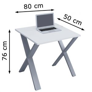 Produktbild für Schreibtisch VCM Lona, 914605, weiß / silber