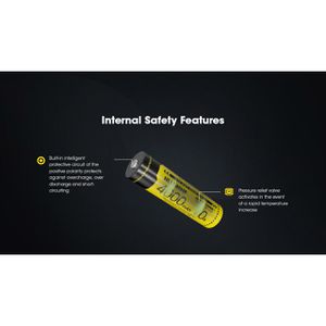 Produktbild für Akku Nitecore NL1840HP, 3,6 V, 4000 mAh
