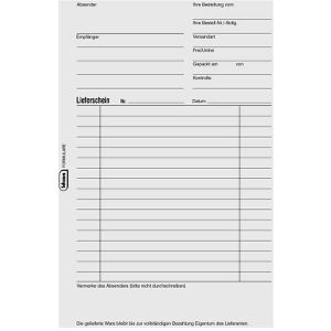 Produktbild für Lieferscheinbuch Idena 10847, A5