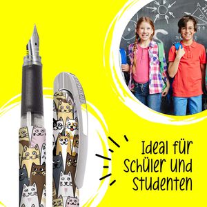Produktbild für Füller Online College II Fluffy Cats, Feder M