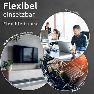 Produktbild für Kabelschlauch ECENCE weiß