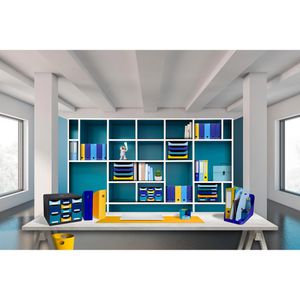 Produktbild für Papierkorb Exacompta 45308D, ECOBIN BeeBlue, safrangelb