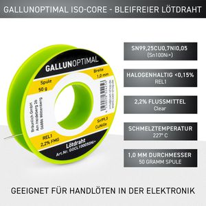 Produktbild für Lötzinn GALLUNOPTIMAL mit Flussmittel, bleifrei