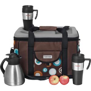 Produktbild für Kühltasche anndora TW-1886-169, XL, braun, faltbar