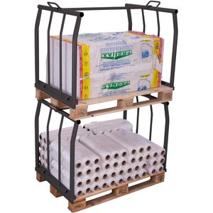 Produktbild für Palettenaufsatz VARIOfit Typ 66, pa-080.010, anthrazit, Stahl