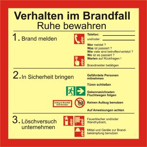 Hinweisschild Abtec ISO 7010, Kunststoff