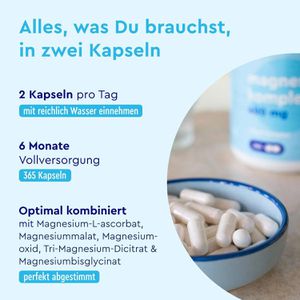 Produktbild für Magnesium gloryfeel Komplex, 365 Kapseln