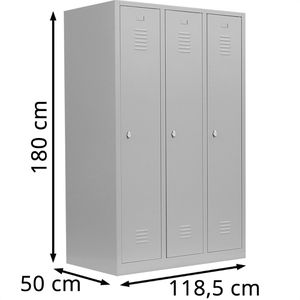 Produktbild für Spind Lüllmann 515130, lichtgrau