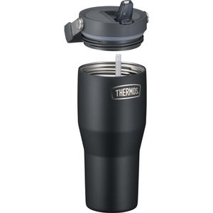 Produktbild für Thermobecher Thermos RS Flip Straw black mat, schwarz