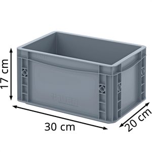 Produktbild für Eurobox AUER EG 32/17 HG, grau, 7,6 Liter