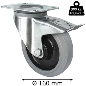 Produktbild für Schwerlastrolle CASCOO Serie R4E2, Lenkrolle