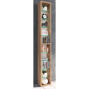 Produktbild für CD-Regal VCM Rasato XL, 917227, honig eiche