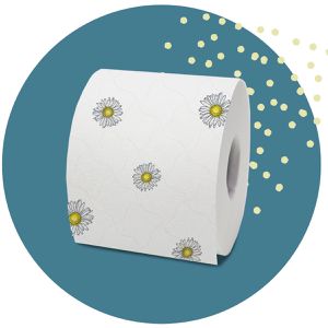 Produktbild für Toilettenpapier Glücksblatt Kamillenpapier