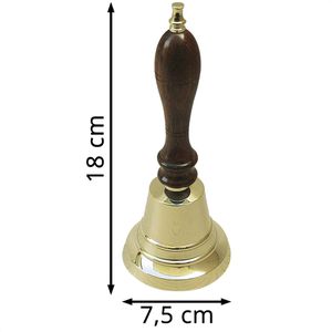 Produktbild für Tischglocke SEA-CLUB 9255, gold