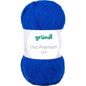 Häkelgarn Gründl 760-35 Lisa Premium uni, royalblau