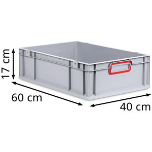 Produktbild für Eurobox Allit ProfiPlus EuroBox 617, grau, 32,5 Liter