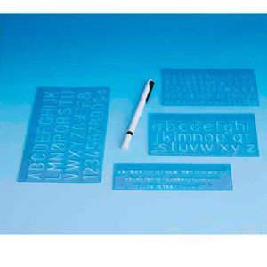 Produktbild für Schablone Wedo 7012, Schriftschablonen Set