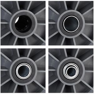 Produktbild für Schubkarrenrad Relaxdays 4.00-6, pannensicher Vollgummi