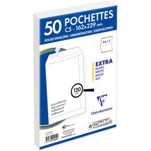 Produktbild für Versandtaschen Clairefontaine 824250C, weiß, C5