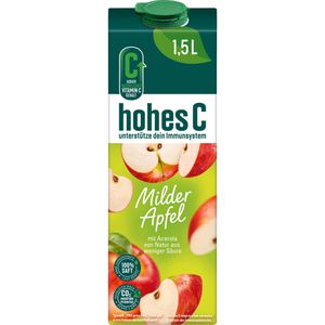 hohes-C Saft Milder Apfel, 100% Fruchtgehalt, je 1,5 Liter, 8 Stück –  Böttcher AG