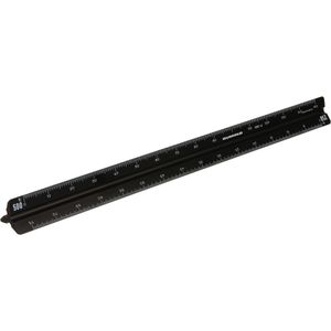 Produktbild für Dreikantmaßstab Rumold 154/4/30 SCHWARZ, 30cm