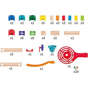 Produktbild für Murmelbahn Hape E1101 Rasante Murmelbahn Domino