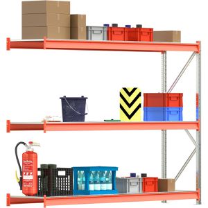 Produktbild für Anbauregal Regalwerk EMMA, 3 Metallböden