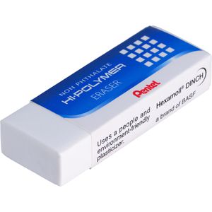Pentel Radiergummi Hi-Polymer, ZEH10, für Bleistifte, Kunststoff