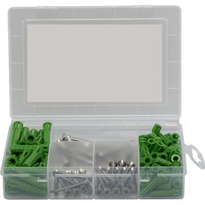 Produktbild für Schrauben-Dübel-Set Fischer 531227, Rund ums Haus