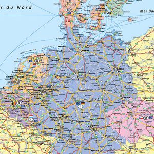 Produktbild für Europakarte Franken KAM700, Kartentafel, mit Metallleisten