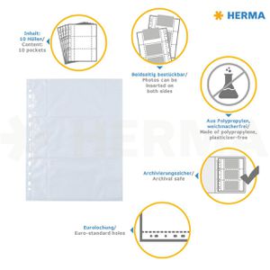 Produktbild für Fotohüllen Herma 7584 Fotophan, 9 x 13cm