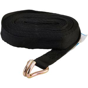 Produktbild für Spanngurt Sandax schwarz, mit Haken &amp; Ratsche