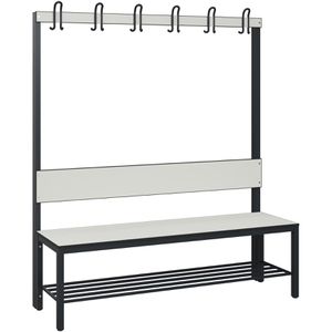 Umkleidebank CP-Möbel 8061-110, Sitzfläche Holz, 150 cm