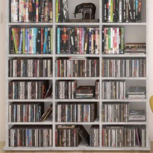Produktbild für CD-Regal Vicco Jukebox, beton grau