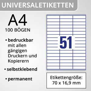 Produktbild für Universaletiketten Zweckform 3420, weiß