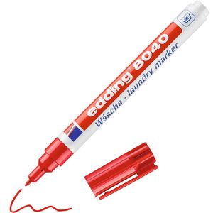 Wäschemarker Edding 8040, schnelltrocknend, rot