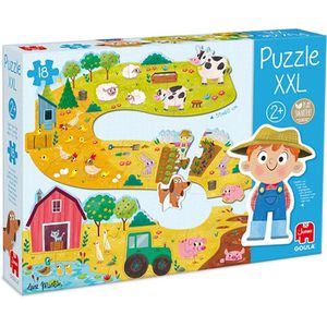 Goula Puzzle 53176 XXL Bauernhof, 18 Teile, ab 2 Jahre